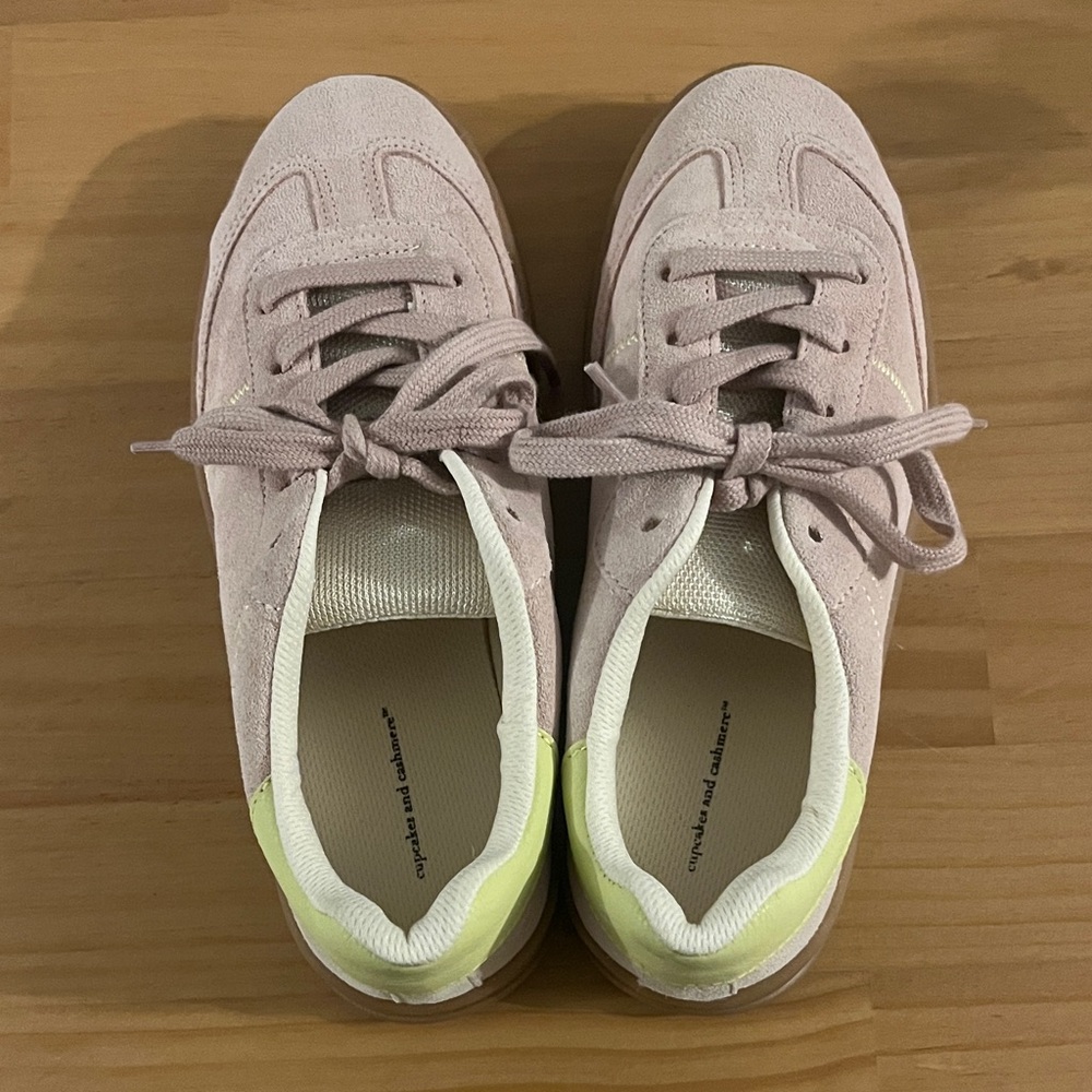 cupcakes & cashmere Blush and Lime Sneakers